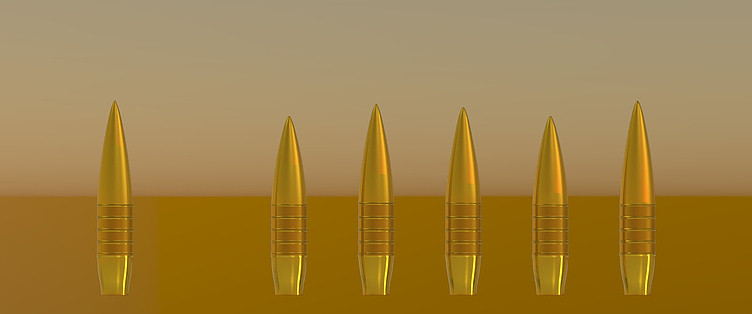 1051 Bullet für 416 Barrett Growth