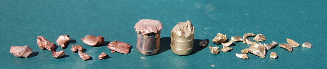 9,3 mm Kupfer-Messing-Splittervergleich